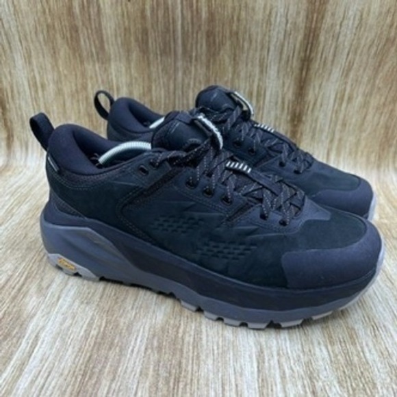 Hoka One One Kaha Low GTX Men's Size 7.5 Women's 8.5 Shoes Black Satellite‎ Grey